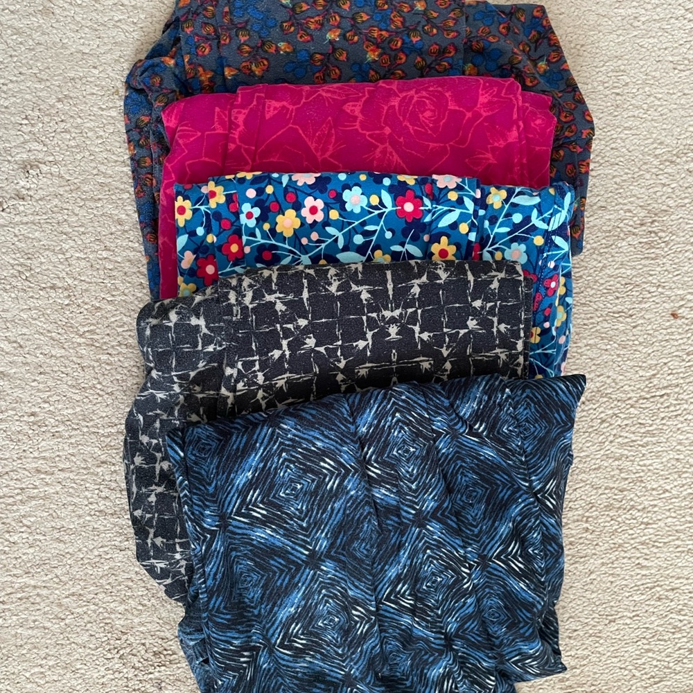 LuLaRoe Leggings Tall and Curvy 5 pairs